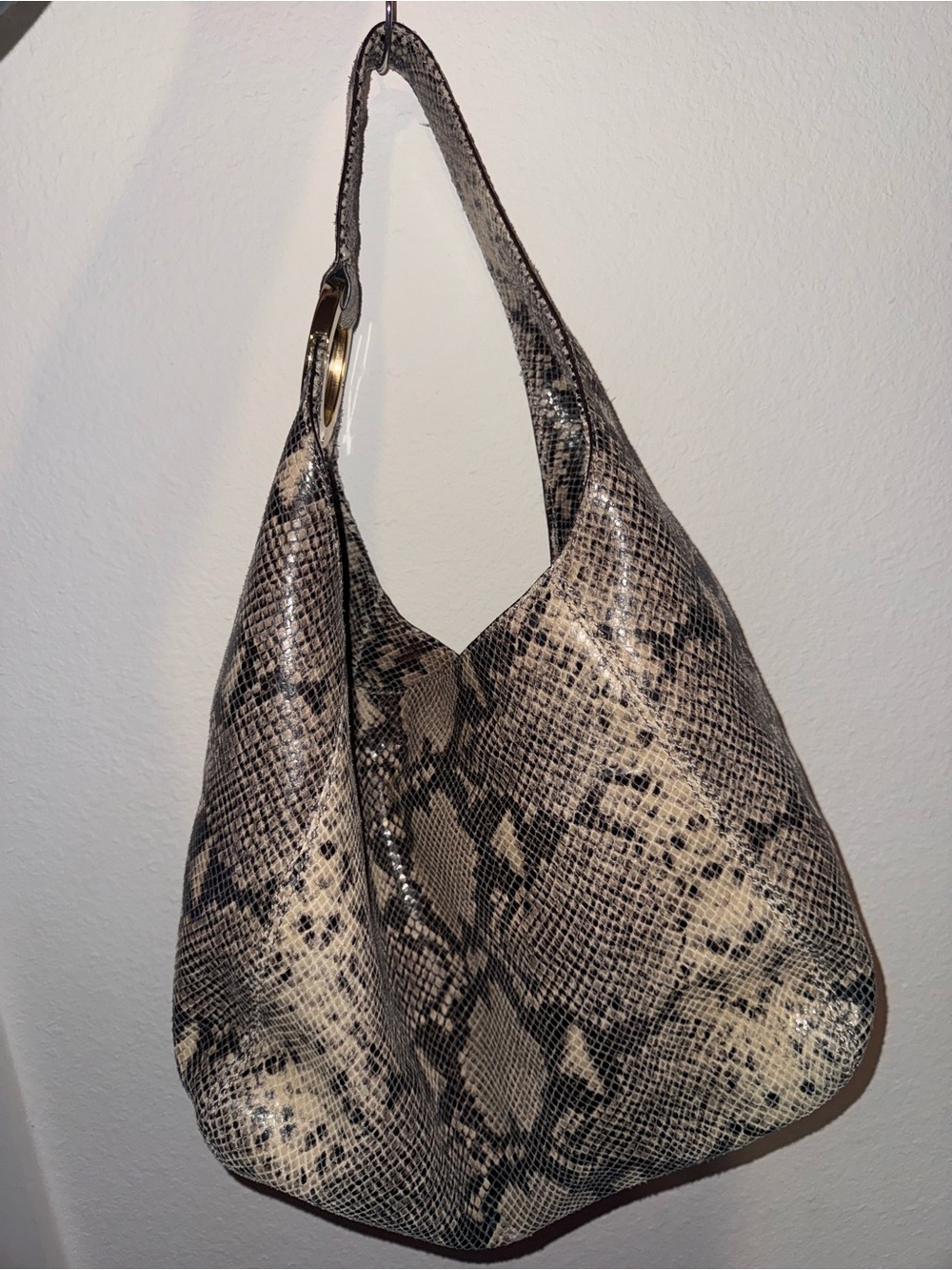 Michael Kors Snakeskin Hobo Bag - Picture 3 of 4